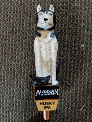 Vintage Beer Tap Handle Alaskan Brewing Company Husky Ipa