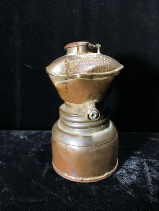 The Baldwin Lamp Miner’s Carbide Light Lantern Antique As Found