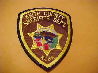 Keith County Nebraska Police Patch Shoulder Size