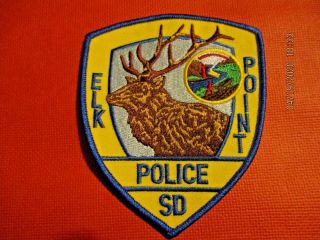 Collectible South Dakota Police Patch,  Elk Point,