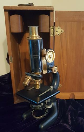 Antique Bausch & Lomb Microscope No.  134619 (1919)