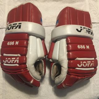 Vintage Jofa 686 M Hockey Gloves