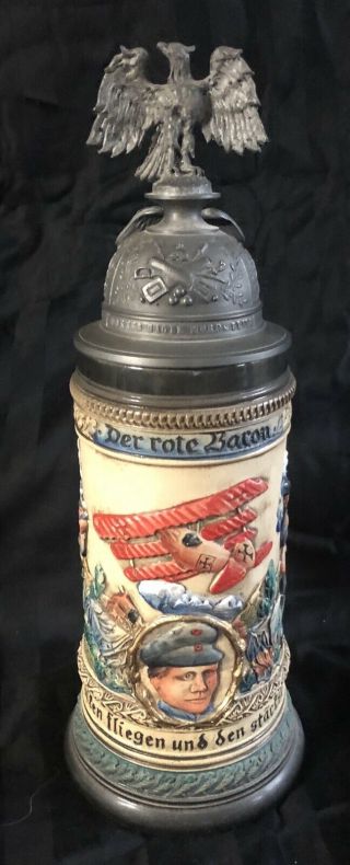 The Red Baron Beer Stein Limited Edition Numbered 276/5000zoller U Born Germany