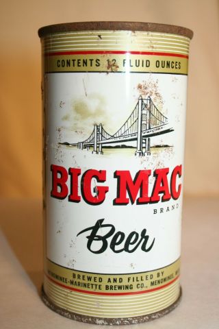 Big Mac Beer 1959 Flat Top - Menominee - Marinette Brewing Co. ,  Menominee,  Mi.