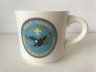 Philadelphia Council Eagle Island Camp Boy Scout Coffee Fleur - De - Lys Mug Flaw