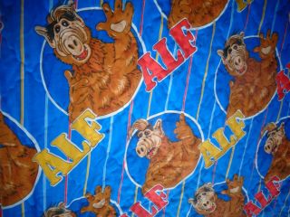 Alf Vintage 1987 Large Blanket 80 By 113 Inches Throw