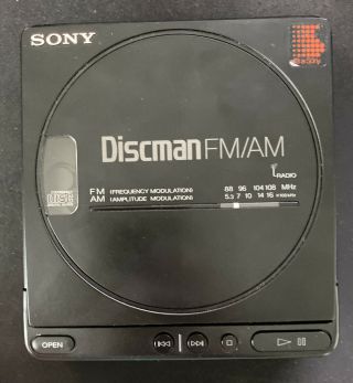 Vintage Sony Discman D - T4 Fm/am Cd Player