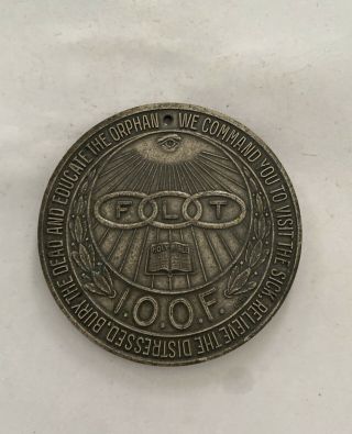 Ioof International Order Of Odd Fellows Flt Medallion Coin