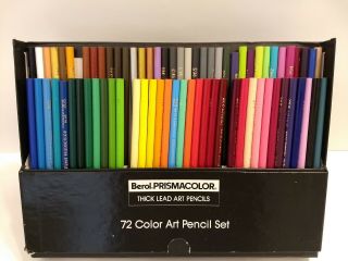 Vintage Berol Prismacolor Colored Pencils Set,  72 Colors (2),  Set 972