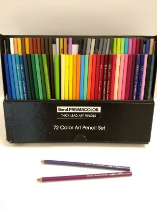 Vintage Berol Prismacolor Colored Pencils Set,  72 Colors (2),  Set 972 2