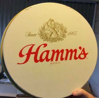 Hamm’s Beer Tray Vintage Land Of Sky Blue Waters Metal Tray Sign 2