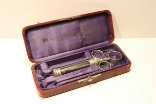 Antique Hypodermic Syringe Embalming Tool Kit