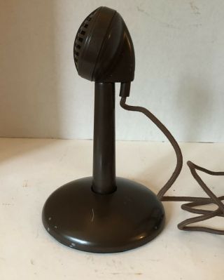 Vintage Astatic Bullet Microphone with Stand & Cord,  marked C - 2644 2