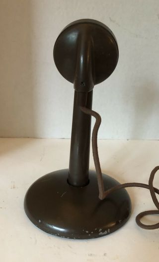 Vintage Astatic Bullet Microphone with Stand & Cord,  marked C - 2644 3