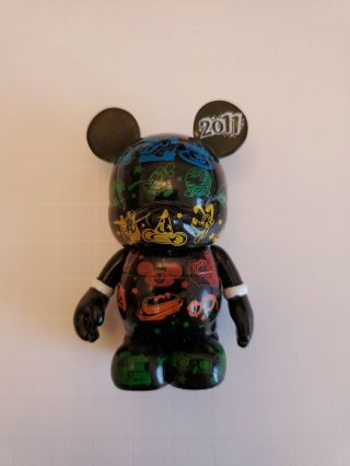 Disney Vinylmation 2011 Series Rainbow Mickey Figurine 3 " Fully Opened