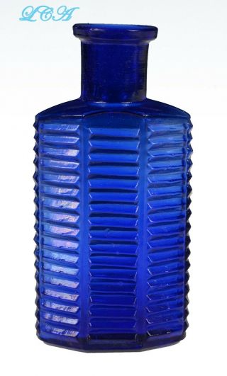 Colorful Cobalt Blue Drug Store Poison Bottle Ki - 2 - Small Size C.  L.  G.  Co.