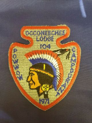 Vintage 1971 Occoneechee Lodge 104 Boy Scout Patch Camp Durant