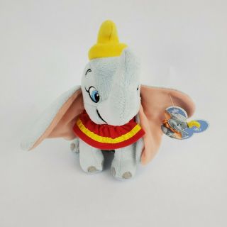 Disney Dumbo Bean Bag Elephant 8 " Plush Stuffed Toy Disney Tag 2,