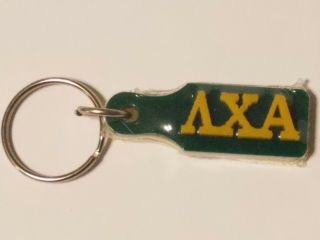 Lambda Chi Alpha Keychain Key Ring Letters Small Paddle Shaped Key Chain