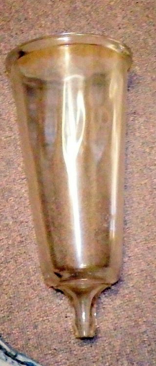 Antique 19th Century Glass Mortician Embalming Funnel Apothecary Undertaker