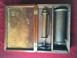 Antique Medical Surgical Kit Instruments Vintage Surgeon Tools W Case 7