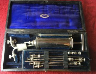 Antique Medical Surgical Kit Instruments Vintage Medical Tools W Case 6