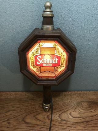 Vintage Schmidt Beer Lighted Sign 14x7 Inches