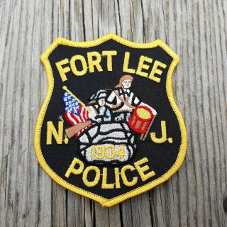 Fort Lee Nj Jersey 4.  5 " Police Patch
