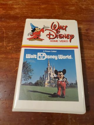 Walt Disney Home Video A Dream Called Walt Disney World Vhs 1980 Videocassette