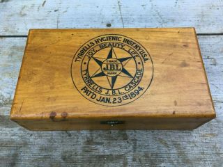 Vintage Tyrrells Hygienic Inst.  N.  Y.  U.  S.  A.  Jbl Colon Enema Wood Box Medicine