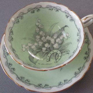 Vintage Paragon English Bone China Cup & Saucer Lilies Of The Valley Bride