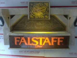 Vintage Falstaff Beer Lighted Cash Register Sign.