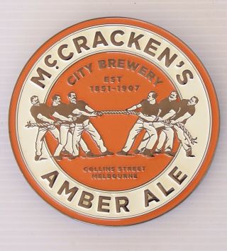 Metal Beer Tap Head Badge Mccracken 