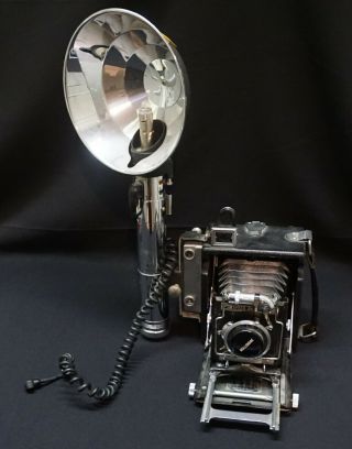 Vintage Folmer Graflex Corp Speed Graphic Camera W/ Wollensak Raptar 101mm F/4.  5