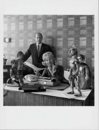 Old Photo Gerry And Sylvia Anderson Founders Of The Tv Puppet Show Stingray