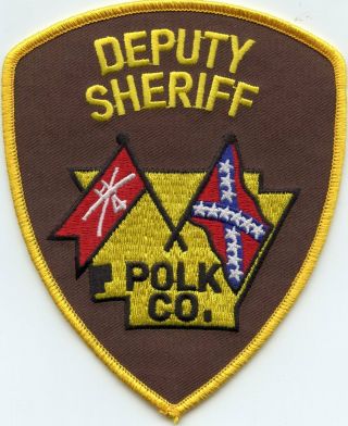 Old Style Polk County Arkansas Ar Deputy Sheriff Police Patch