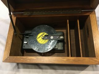Vintage Thorens Liberty Bell Ad 30 Automatic Music Box W/5 Discs