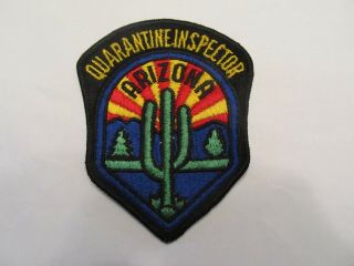 Arizona State Livestock Quarantine Inspector Patch Obsolete