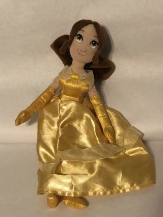 Disney Princess Belle Beauty And The Beast 12” Plush Sitting Doll Toy