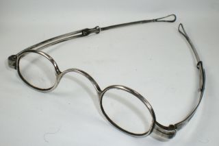 Antique Ca.  1825 Curtiss & Stiles Coin Silver Spectacles Vintage Eyeglasses