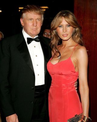 President Donald Trump & First Lady Melania Trump Glossy 8x10 Photo