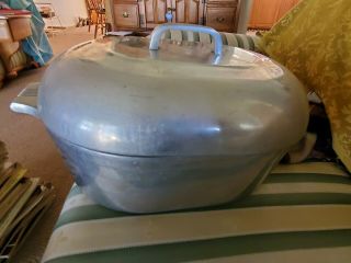 Vintage Wagner Ware Sidney O Magnalite 4267 - P Roaster With Lid & Insert.