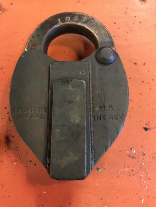 Vintage Slaymaker Brass Lock With Key