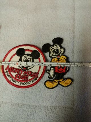 Mickey Mouse Disney Vintage spoon and Donald Duck knife,  2 patches,  luggage tag 2
