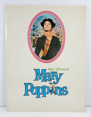 1964 Walt Disney Mary Poppins Movie Souvenir Book Golden Press Julie Andrews