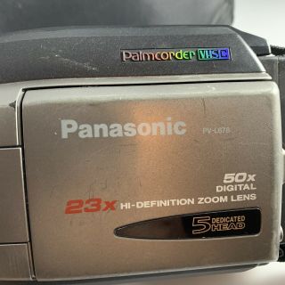 Vintage Panasonic PV - 678 VHS - C Palmcorder Video Camera 1998 - “Tested Working” 3