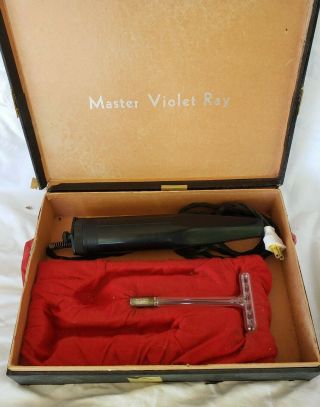 Vintage Master Violet Ray Medical Quack Device Violet Wand Machine