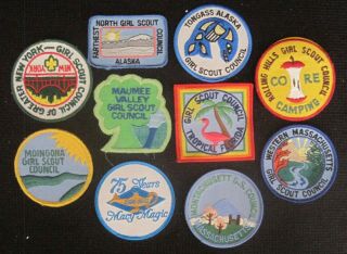 Girl Scout,  Group Of 10,  Girl Scout Patches