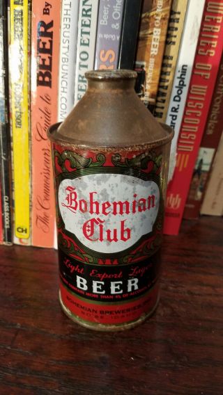 Bohemian Club 12oz Cone Top Beer Can 4 Alcohol Statement