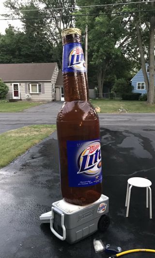 Miller Lite Beer Bottle Electric Inflatable Blow Up